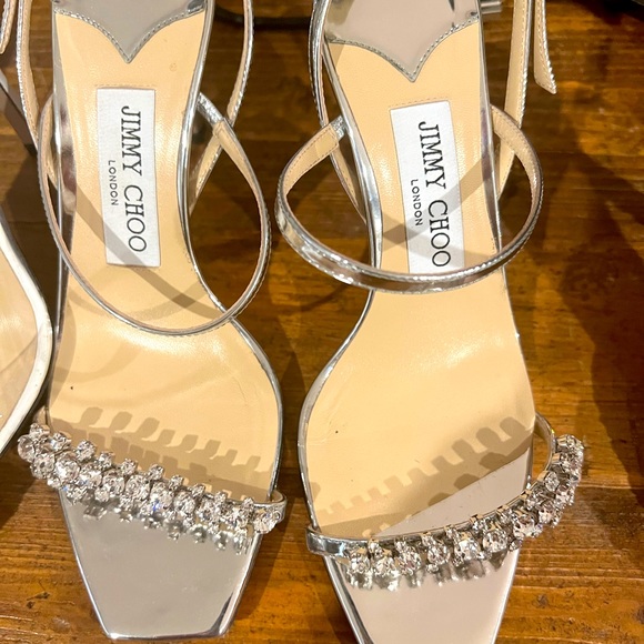 Jimmy★Choo(セールで嬉しい再入荷)絶対欲しいPraise/Nude7cm Jimmy Choo | Shoes | Jimmy Choo Silver Heel | Poshmark